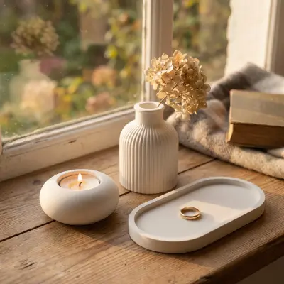10 Deko-Ideen mit Gießpulver: Von Kerzenhalter bis Terrazzo-Tablett - 10 Deko-Ideen mit Gießpulver | KERANO